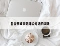 昌都包含西峡网站建设电话的词条